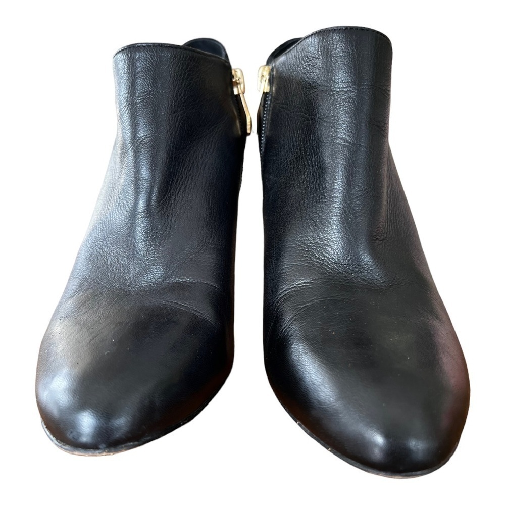 BLACK GLOVE LEATHER/SUEDE VINCE CAMUTO HEELS SIZE 8M  38 ITALY - Picture 5 of 12